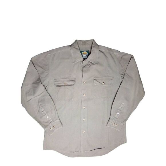 Vtg Cabela’s Men's Outdoor Gear Hunting Button Down 100% Cotton Work Shirt Size - Picture 1 of 4